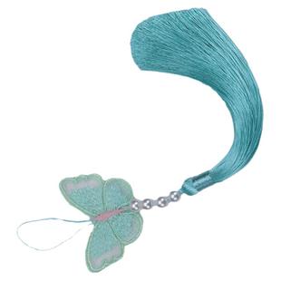 国风双面刺绣蝴蝶流苏 汉服配饰穗子挂件清新古风襟步diy国潮配饰