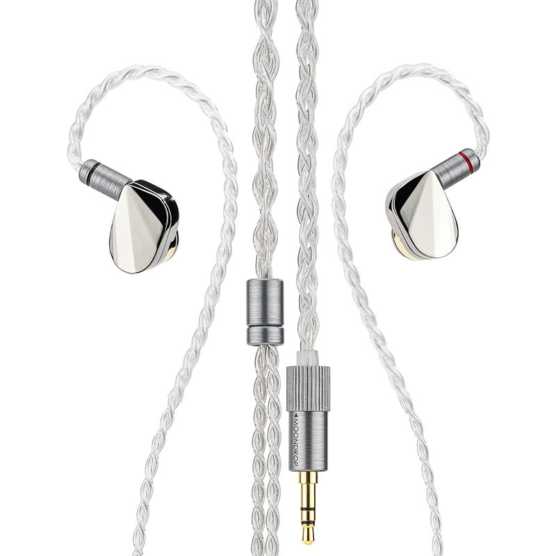 水月雨动圈HiFi入耳机钻石镀层