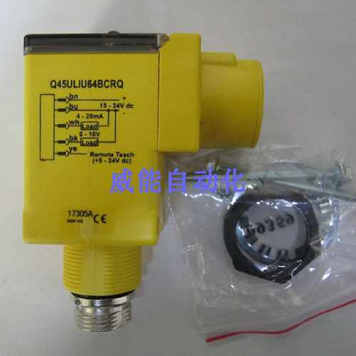 议价Q45ULIU64BCRQ美国BANNER邦纳原装正品超声波传感器Q45ULIU64