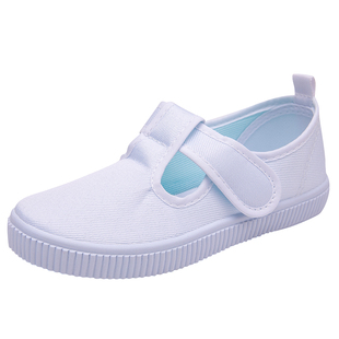 小白鞋儿童布鞋幼儿园室内鞋男童女童鞋小学生六一白色体操表演鞋