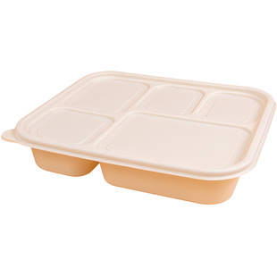 一次性餐盒快餐加厚打包盒外卖盒可降解玉米淀粉饭菜便当环保家用