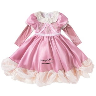 辛德瑞拉公主裙女童高端礼服26春秋灰姑娘生日儿童富家千金感裙子