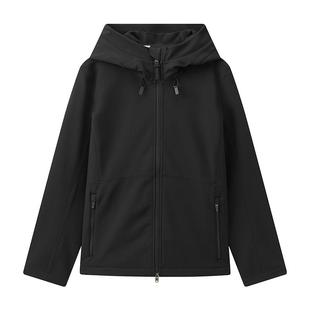 AIGLE艾高春秋季保暖防风法式上衣软壳夹克拉链外套女士卫衣BE78