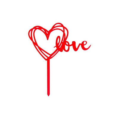 亚克力英文生日快乐蛋糕装饰插牌