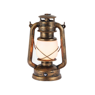 野营手提充电道具氛围火焰灯创意装饰户外露营煤油灯复古手提马灯