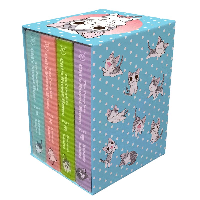 英文原版 Chi's Box Set 起司猫 漫画4册盒装套装 甜甜私房猫 英文版