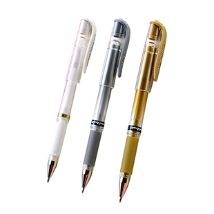 日本三菱高光绘画笔 uni素描水彩马克笔手绘动漫专用提白笔um153金色银色白色0.8子弹头油漆比勾线画画白光笔