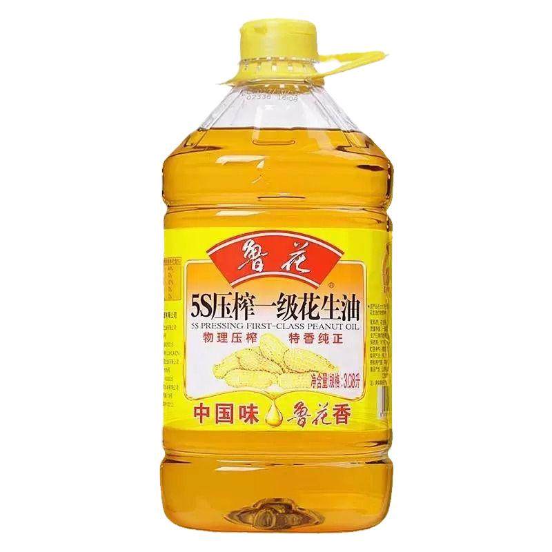 5S压榨一级桶装花生油鲁花浓香