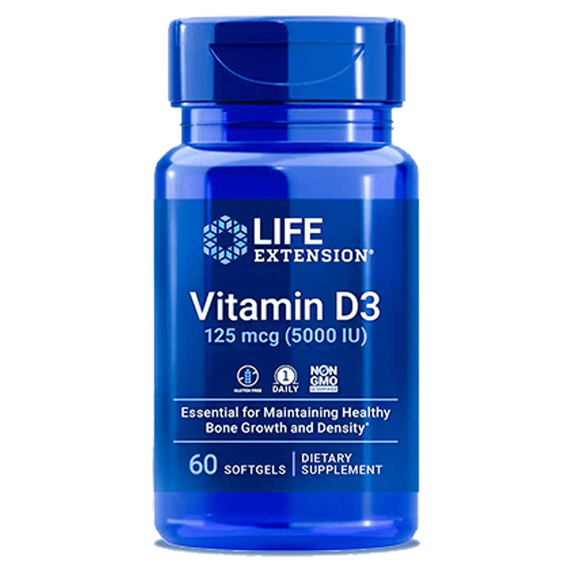 Life5000IU维生素D360粒补钙