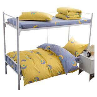 90x190cm床笠款三件套纯棉单人被套学生宿舍0.9m/1.2米床单款套件