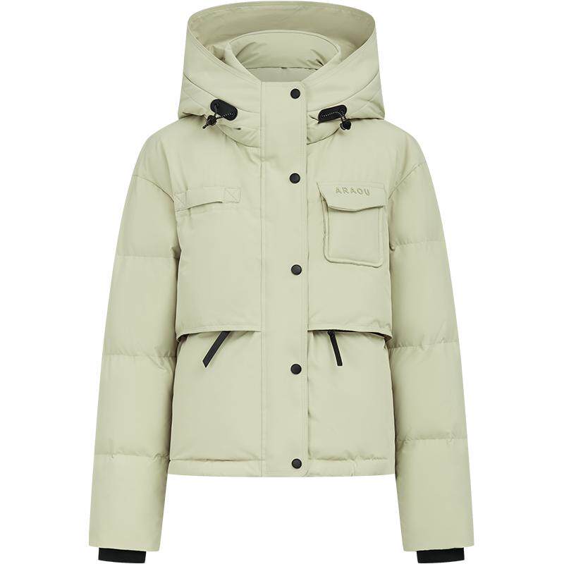 雪中飞运动休闲连帽羽绒服外套