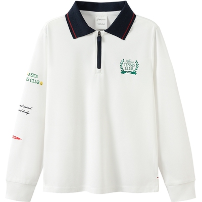 【商场同款】ASICS/亚瑟士儿童2025年秋季T恤吸湿排汗抗菌polo衫