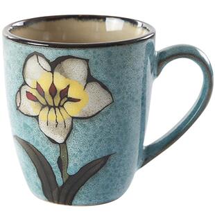 玉泉陶瓷杯咖啡杯手绘情侣马克杯家用女生水杯陶瓷杯子茶杯水杯