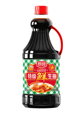 厨邦酱油特级鲜生抽1.48kg特级黄豆酿造家用炒菜鲜味调味品调料