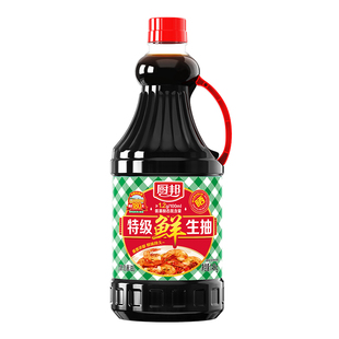 厨邦酱油特级鲜生抽1.48kg特级黄豆酿造家用炒菜鲜味调味品调料