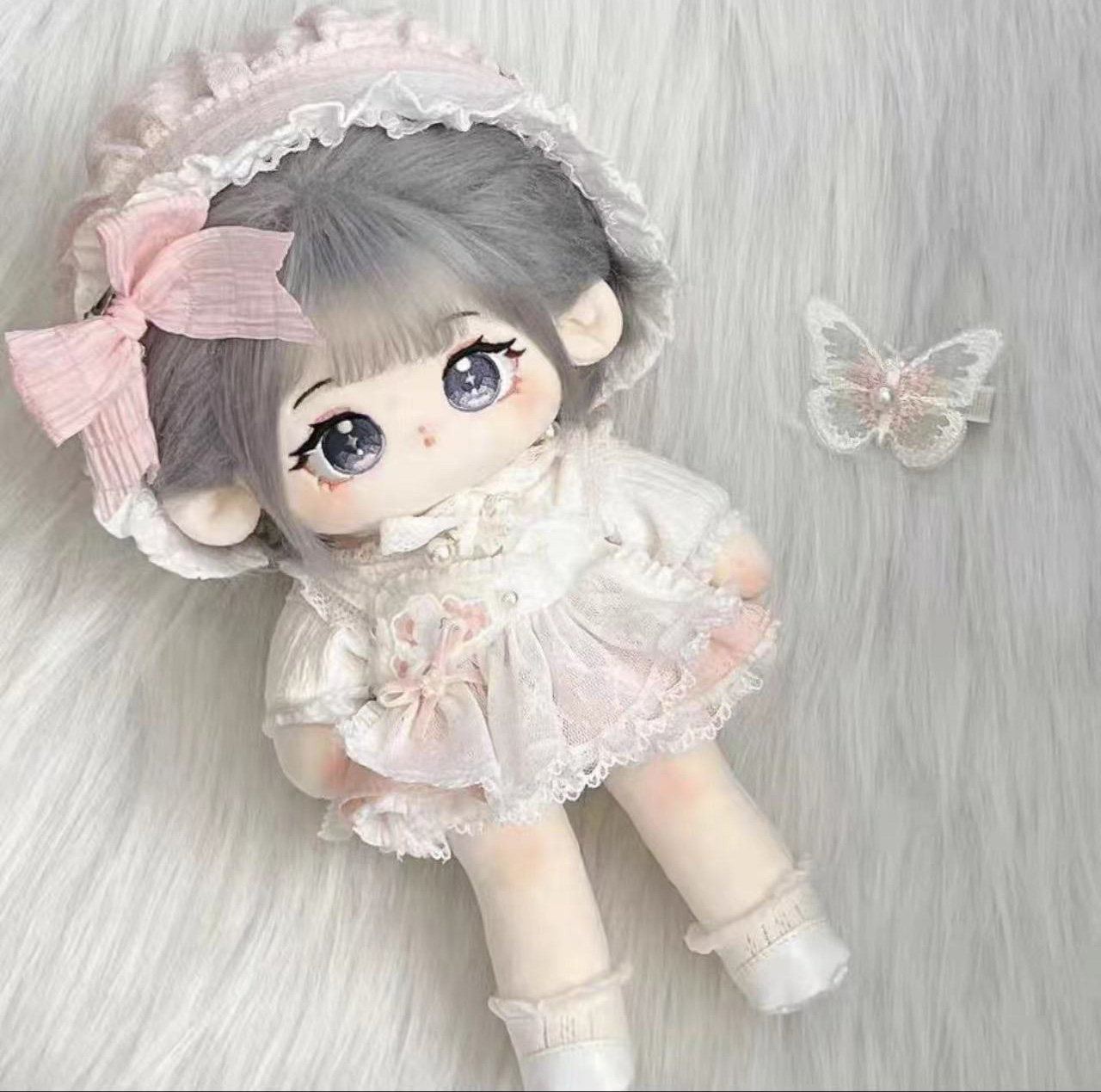 星绛棉花娃娃20cm大长腿30cm毛绒公仔女娃换装裸娃玩偶送女生礼物