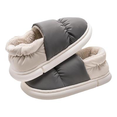 男士大码棉拖鞋冬季包跟室内家居