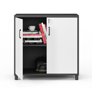 文件柜木质矮柜办公室柜子带锁收纳柜档案柜资料柜办公柜子储物柜