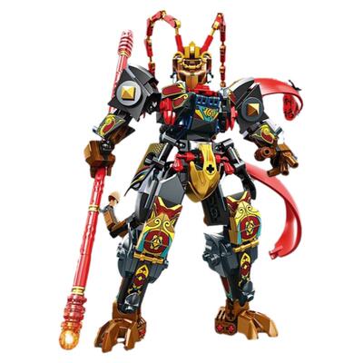 黑神话积木3岁以上悟空国风机甲