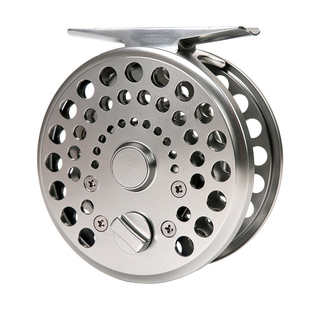 麦凯诗古典飞蝇轮 左右手互换 CDB银色小号飞钓轮 白条马口飞轮