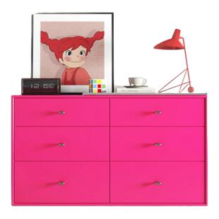 Montana 六斗柜中古实木多抽九斗柜储物收纳抽屉复古柜卧室床尾柜