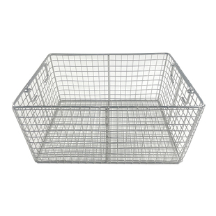 304不锈钢篮子器械消毒筐长方形超声波清洗网筐大孔网篮收纳框篮