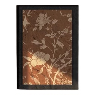 宋代美学铝合金框玄关装饰画客厅挂画中古风花鸟入户喷绘油画布