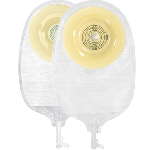 凸面尿路造口袋一件式可加固底盘膀胱全切泌尿袋防漏造瘘袋小便袋