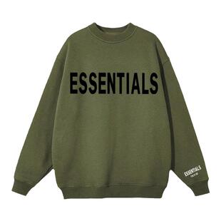 【昔印】秋季清仓余单捡漏~品牌清货320g橄榄绿圆领卫衣女男薄款