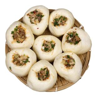 衢州特产龙游特色小吃葱花馒头农家手工自制笋干夹心馒头营养早餐