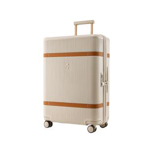 Echolac/爱可乐王朝复古时光箱大容量行李箱万向轮拉杆密码箱奶茶