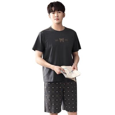 睡衣男士夏季纯棉短袖薄款家居服