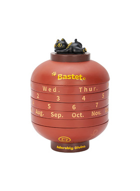 大英博物馆巴斯特萌猫灯笼万年历新年礼物扭扭摆件日历女生日礼物