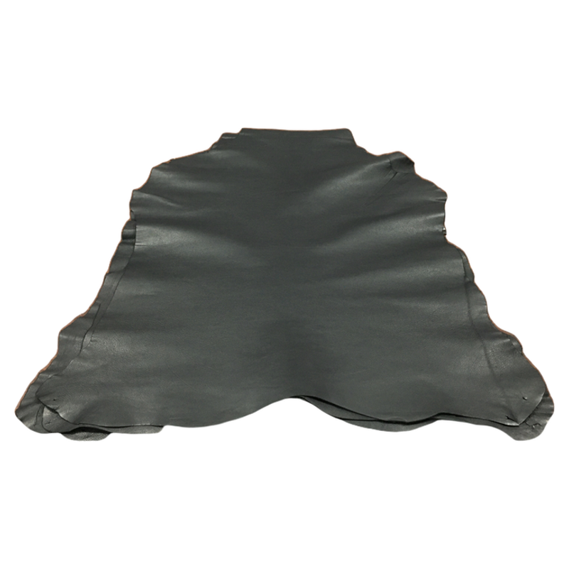 YP080黑色缩纹羊皮真皮手工DIY皮料0.9mm软