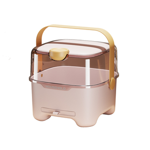 奶瓶收纳箱沥水奶瓶架子外出便捷带盖防尘宝宝餐具辅食工具收纳盒