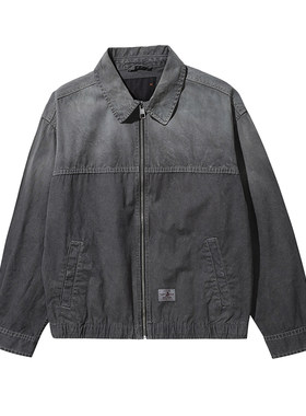 ABLEJEANS男士复古工装牛仔夹克