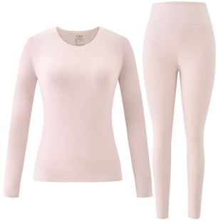 商场同款MYBODY冬季新款保暖内衣女士圆领山羊绒磨毛中厚保暖套裝