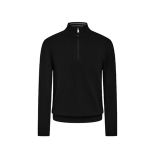 100%纯羊绒衫男士加厚拉链半高领打底品质男装秋冬立领保暖男款