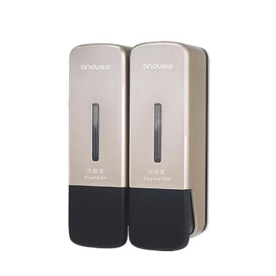 酒店免打孔皂液器壁挂式洗发水沐浴露分装瓶按压式厕所洗手液瓶子