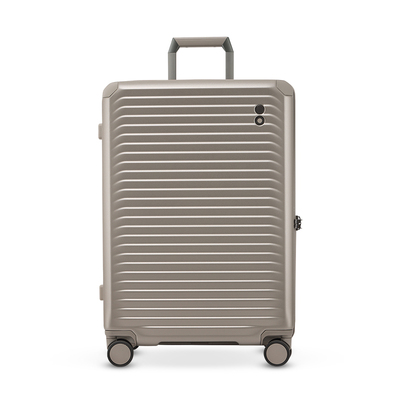 爱可乐扩容PC商务男万向轮旅行箱