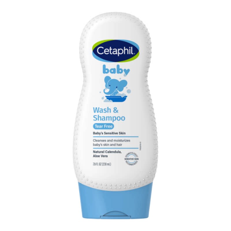 舒特肤Cetaphil 婴儿金盏花洗发沐浴露二合一有效舒缓婴儿版230ml