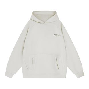 吕小虎420g重磅新款加绒连帽卫衣男冬季加厚长袖上衣男生运动帽衫