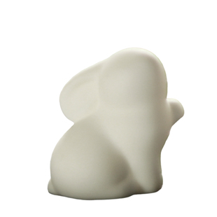 小兔子陶瓷迷你摆件造景花盆微景观可爱动物兔年送礼家居桌面装饰