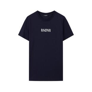 【春夏新品】BALMAIN 春夏新品女士简约字母通勤T恤衫