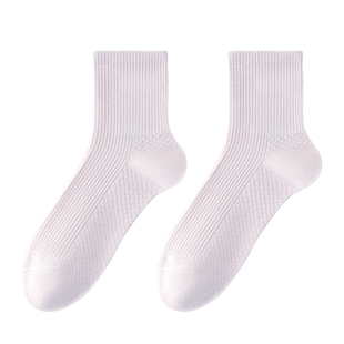 都市丽人袜子女款中筒袜春季纯棉防臭吸汗透气棉袜秋冬运动袜长袜