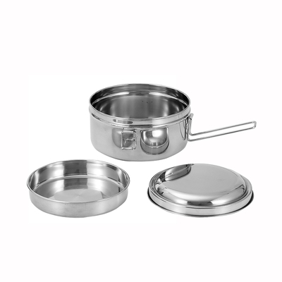 304不锈钢双层上班族圆形饭盒