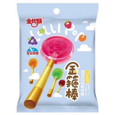 【金丝猴食品】棒棒糖10*3支混合水果糖