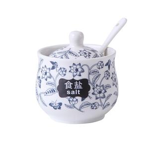 陶瓷调味罐调料罐子调料盒厨房用品家用糖罐盐罐辣椒罐油泼辣椒