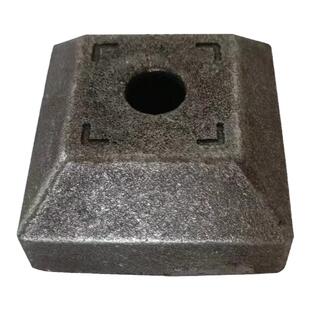 金属货架铸钢锥形堆垛脚碗方管底脚工位器具弹簧插销铸铁脚杯脚腕