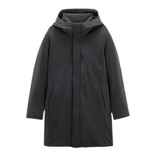 【中长款】太平鸟男装商务羽绒服男冬季新款通勤连帽防寒服防泼水